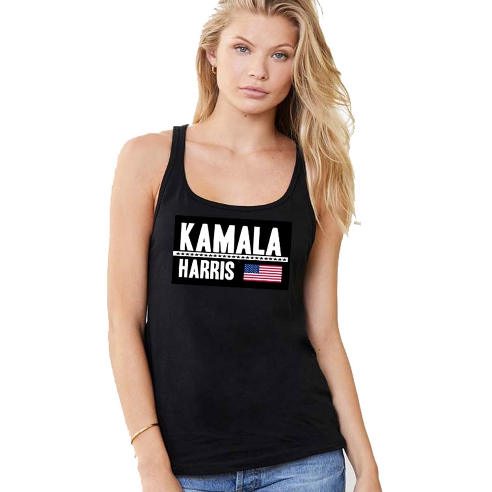 Kamala Harris tank top black small